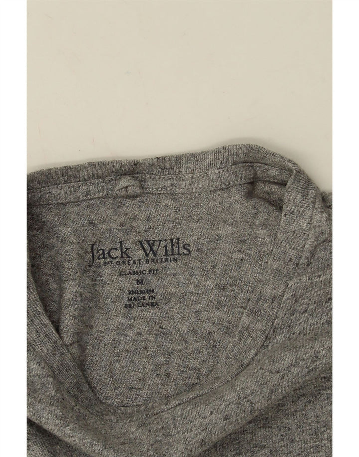 Jack Wills Camiseta de corte clásico para hombre Top de algodón gris medio