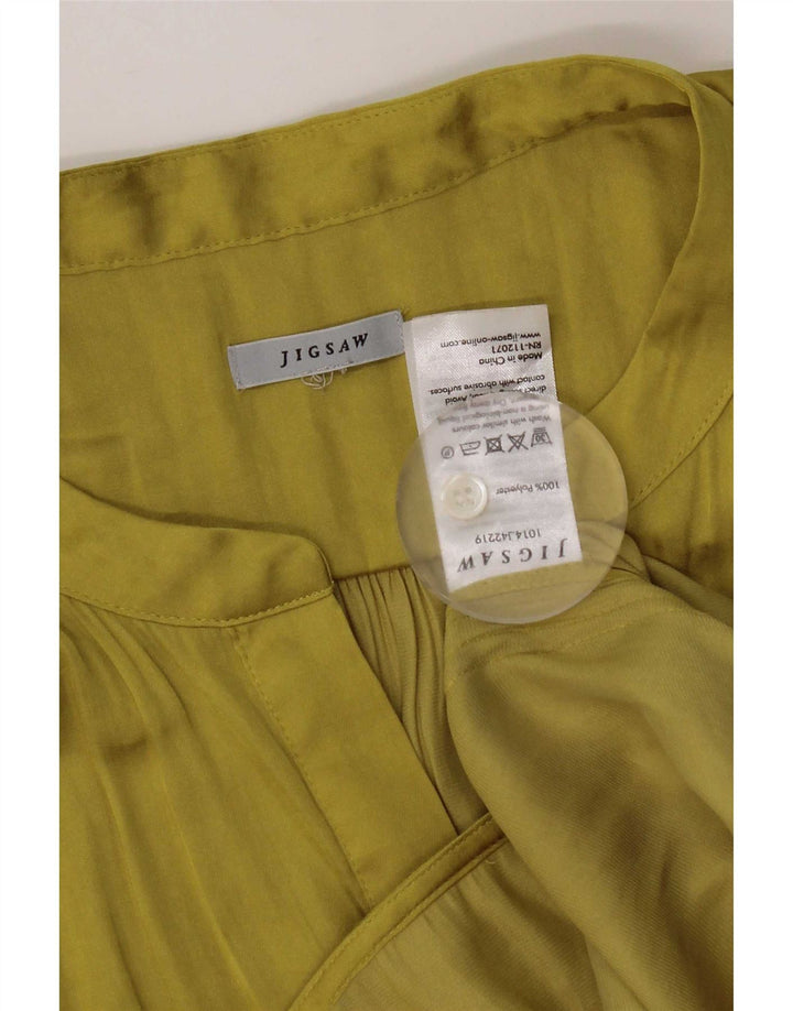 Jigsaw Top tipo túnica sin mangas para mujer Poliéster amarillo grande