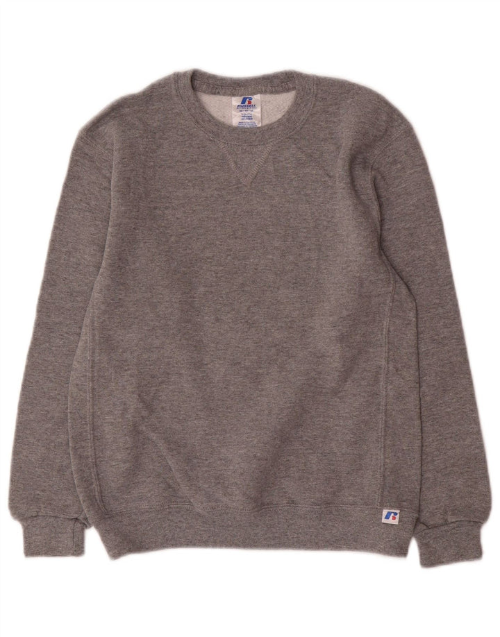 Russell Athletic - Sudadera para niño (11-12 años), color gris medio