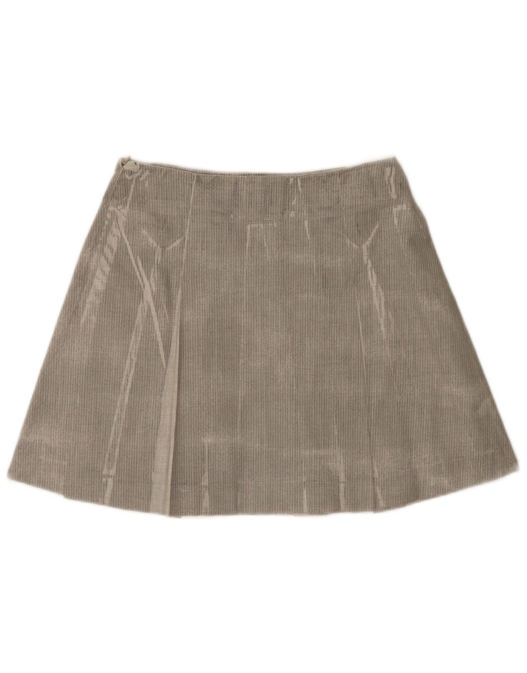 Minifalda plisada Trussardi para mujer IT 42 Medium W28 Grey Herringbone