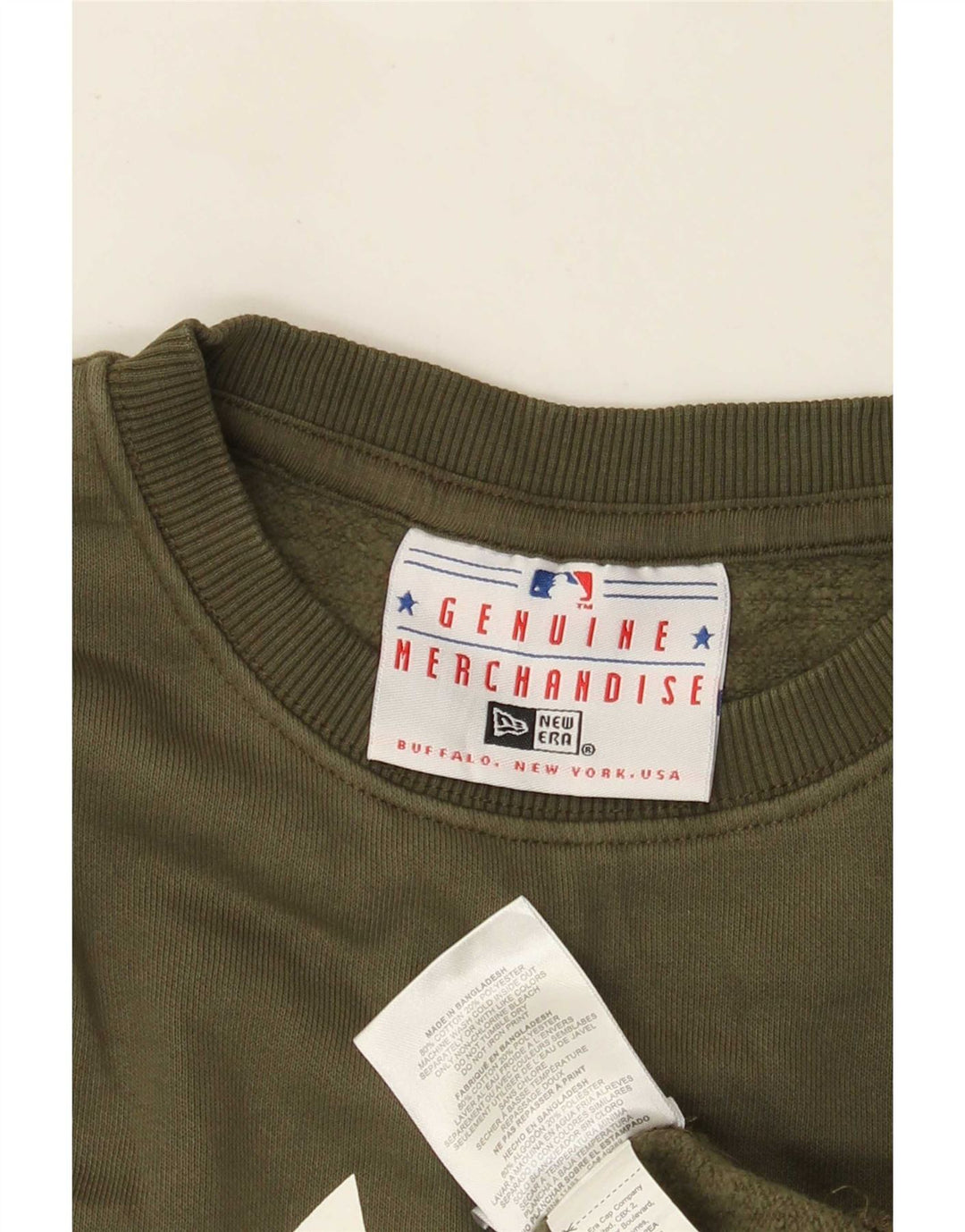 Sudadera para Hombre Auténtica Merchandising New York Yankees Talla Mediana Caqui