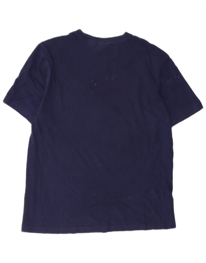 Fila Camiseta gráfica para hombre Top Medium Azul marino Algodón