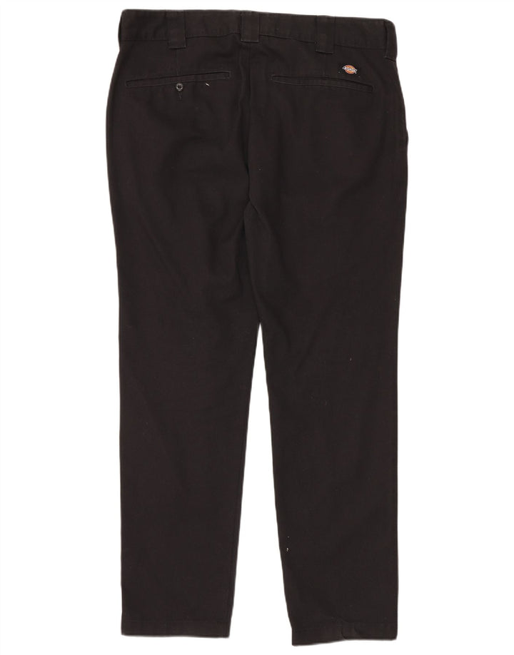 DICKIES Pantalón chino slim fit para hombre W36 L32 Poliéster negro