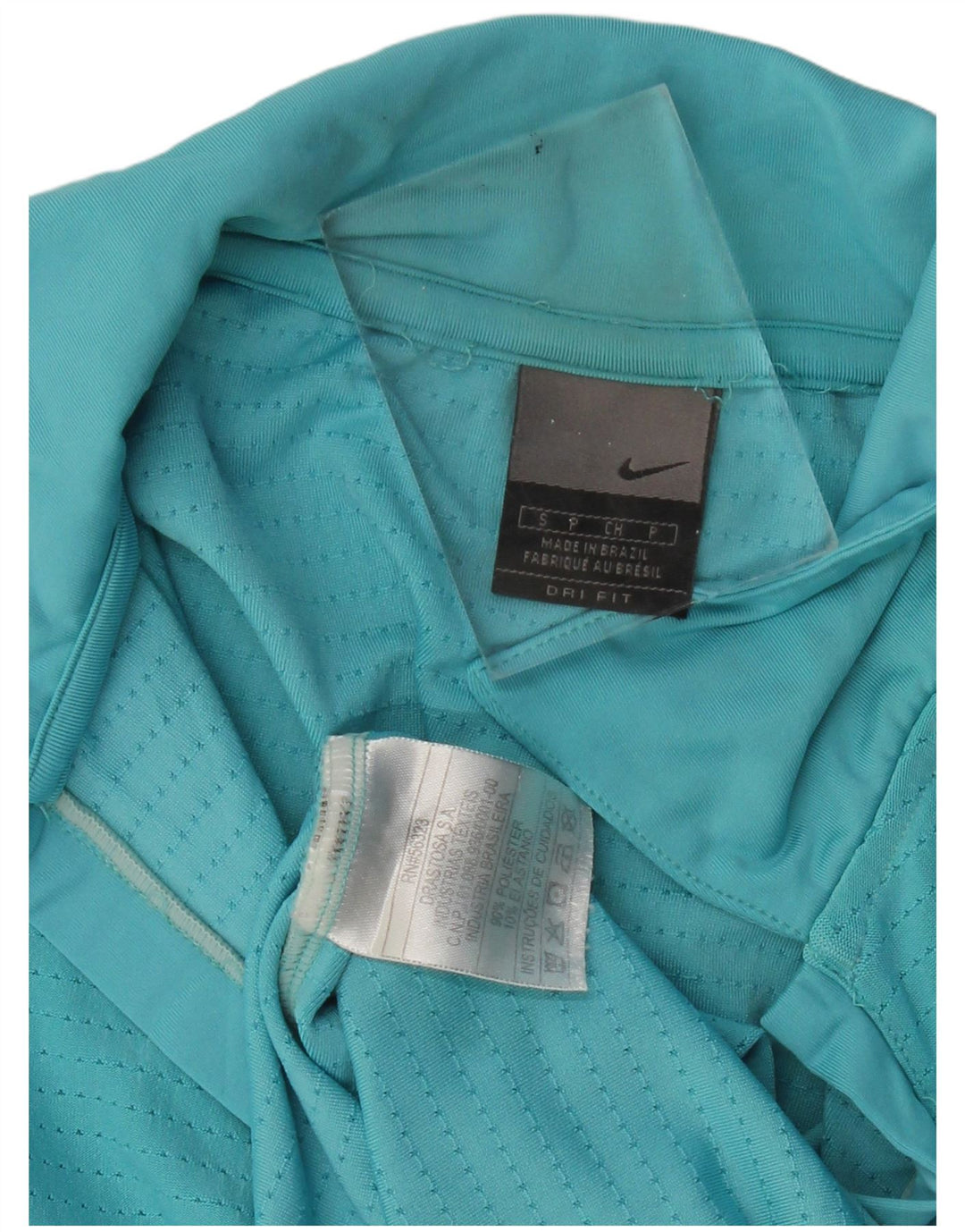 Nike Polo Dri Fit para mujer UK 10 Small Turquesa Poliéster