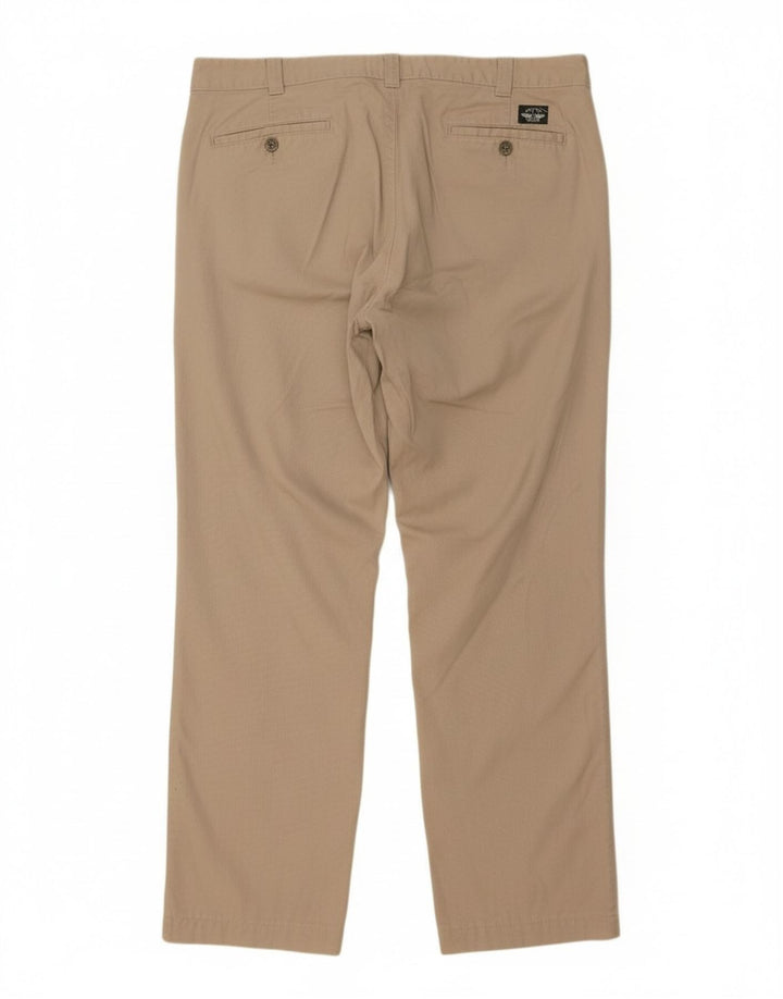 DOCKERS Mens Straight Chino Trousers W38 L31 Beige