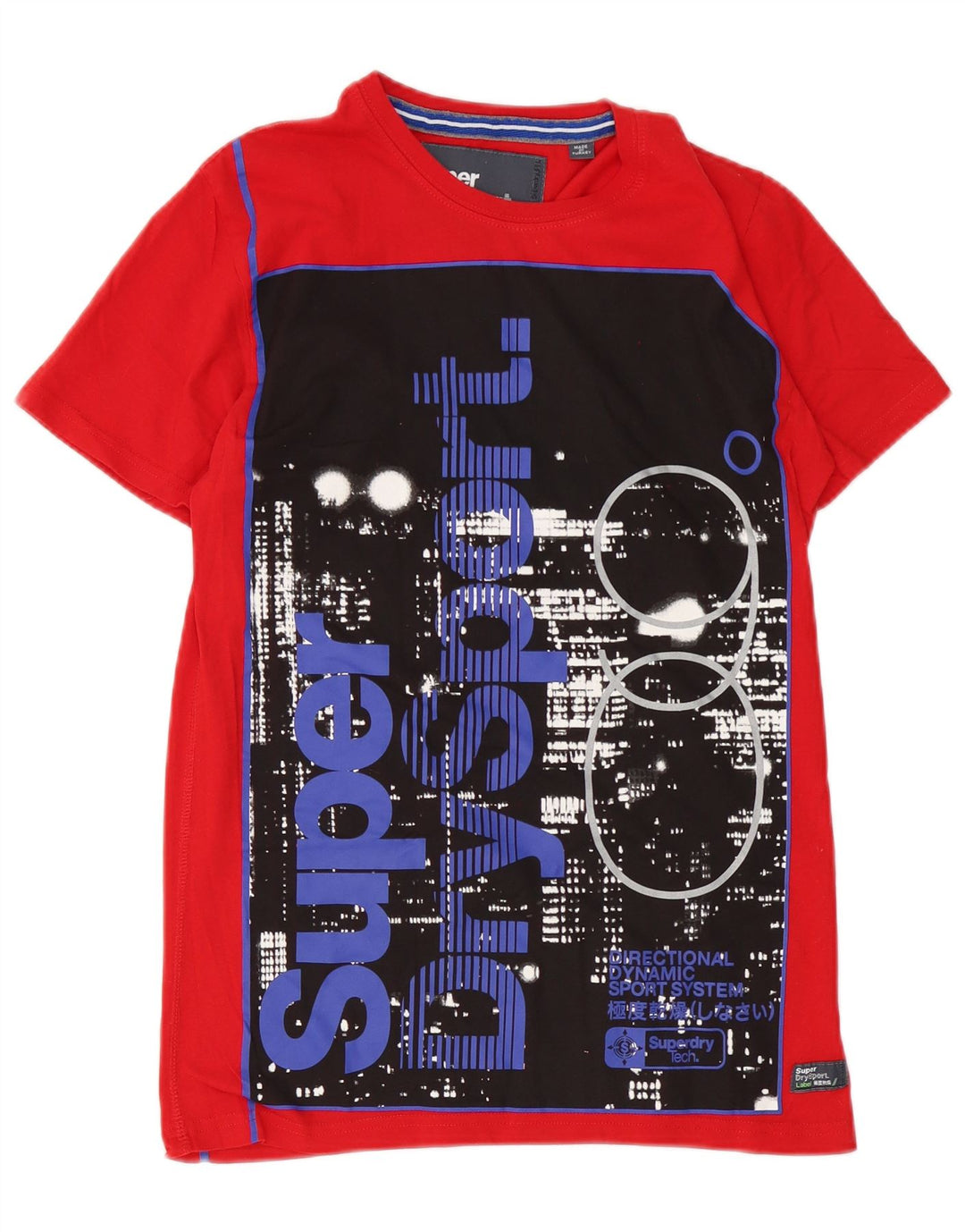 Superdry Camiseta Gráfica Para Hombre Top Pequeño De Algodón Rojo