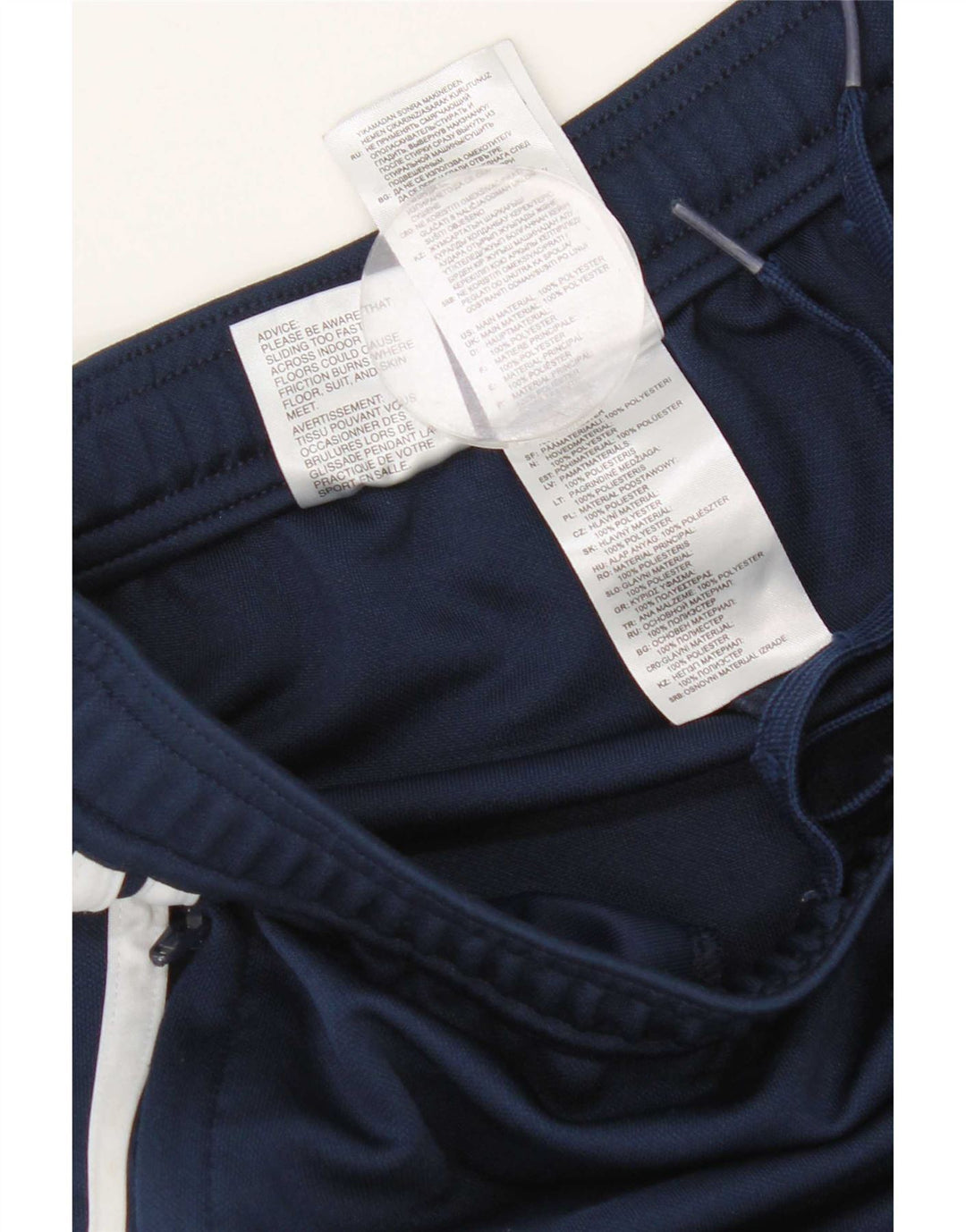 Adidas Mens Climalite Chándal Pantalones Pequeños Azul Marino Poliéster