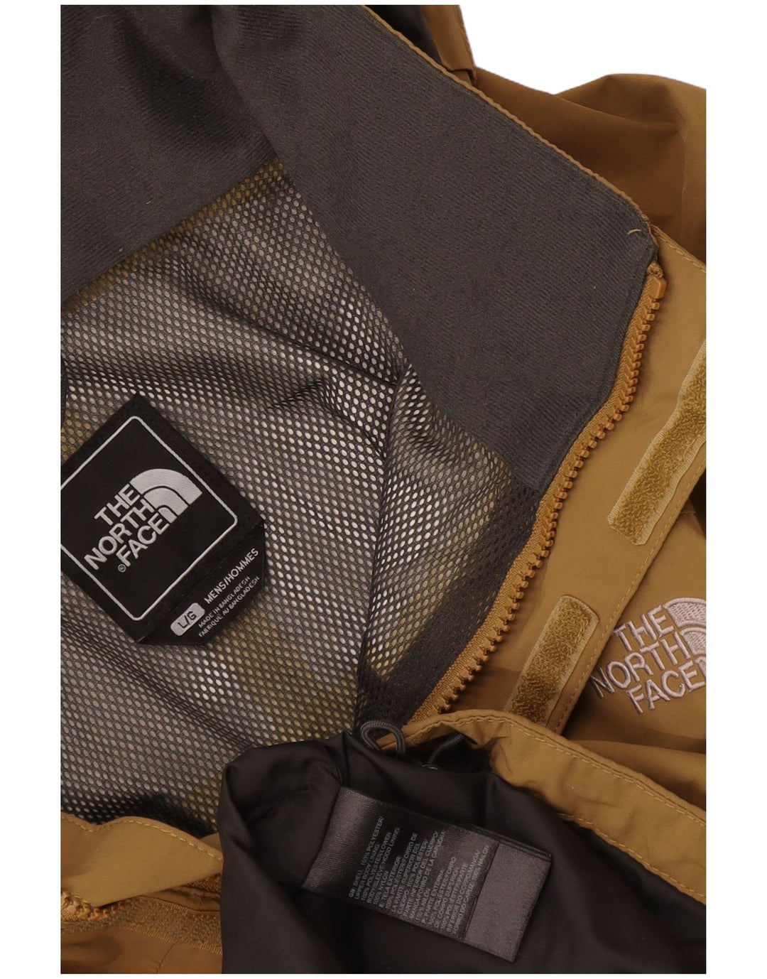 The North Face Chaqueta impermeable con capucha para hombre UK 40 Large Marrón Poliéster