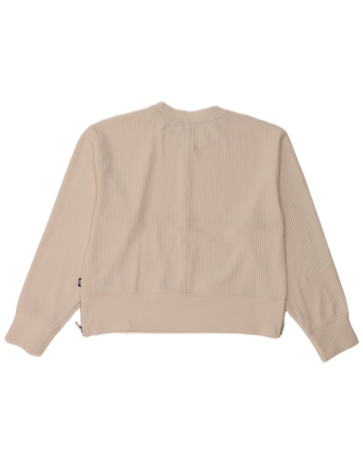 Dkny Sudadera para mujer Jumper UK 14 Medio Off White Poliéster