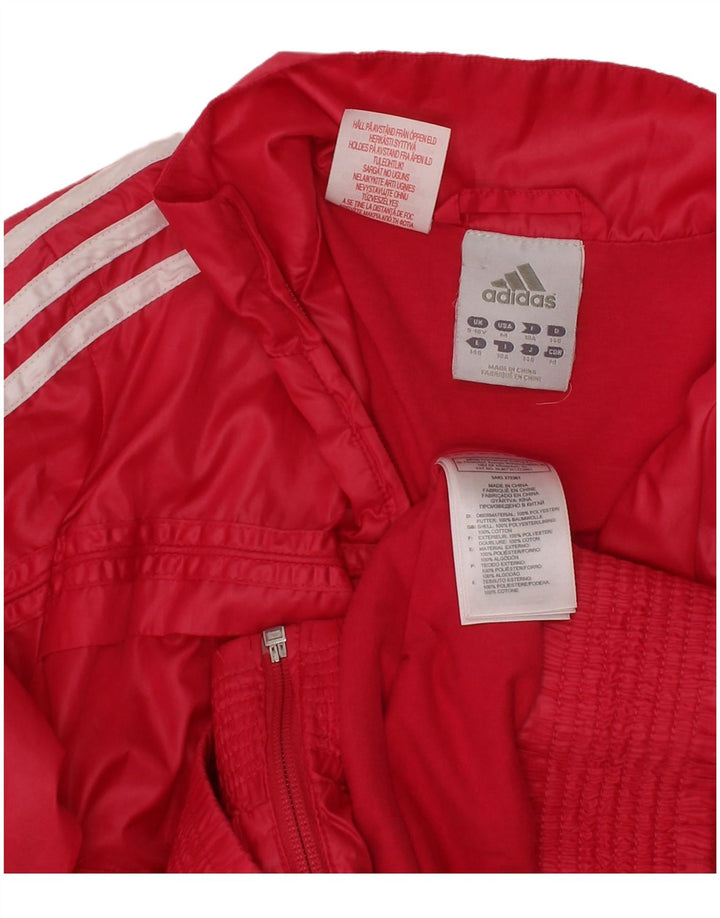 ADIDAS Chaqueta de chándal con tres rayas para niña 9-10 años Poliéster rosa
