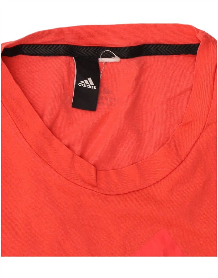ADIDAS Camiseta gráfica para mujer Top UK 12 Medium Red
