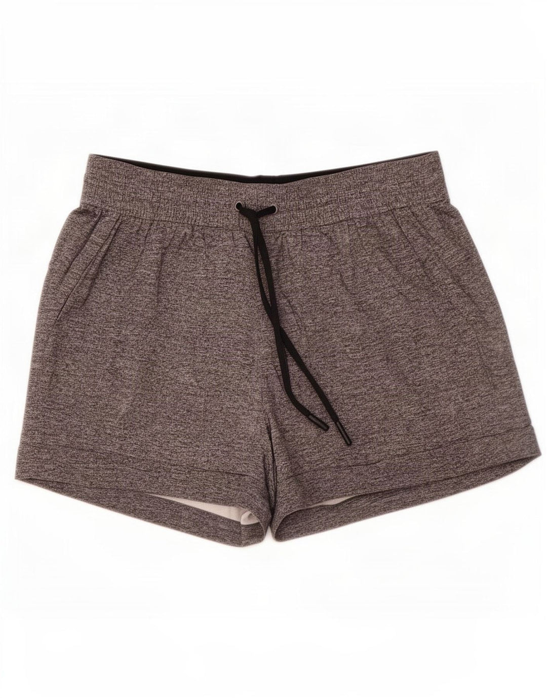 Lululemon Pantalones cortos deportivos para mujer US 8 gris medio moteado