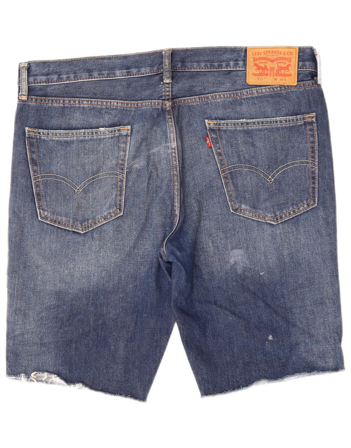 Levi's Mens 511 pantalones cortos de mezclilla desgastados W36 algodón azul grande