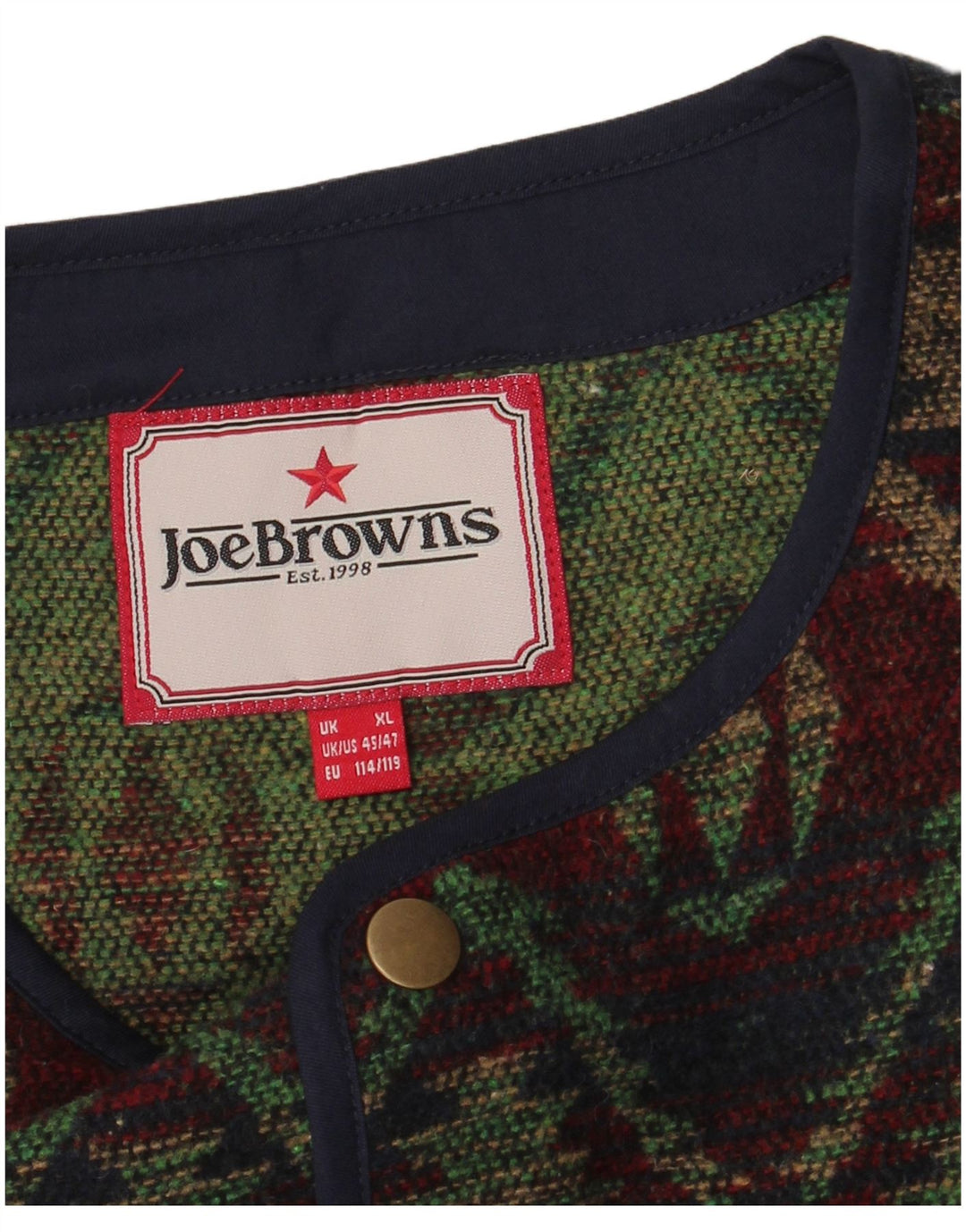 JOE BROWNS Chaleco para hombre XL Multicolor Fair Isle