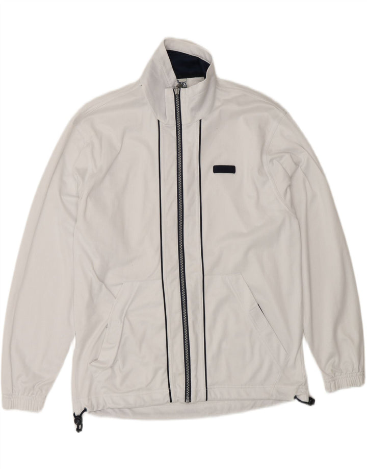ASICS Chaqueta de chándal holgada para hombre XS Poliéster blanco