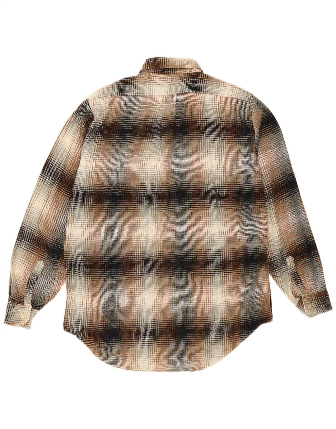 Diadora Camisa De Franela Cuadros Marrón Medio Hombre