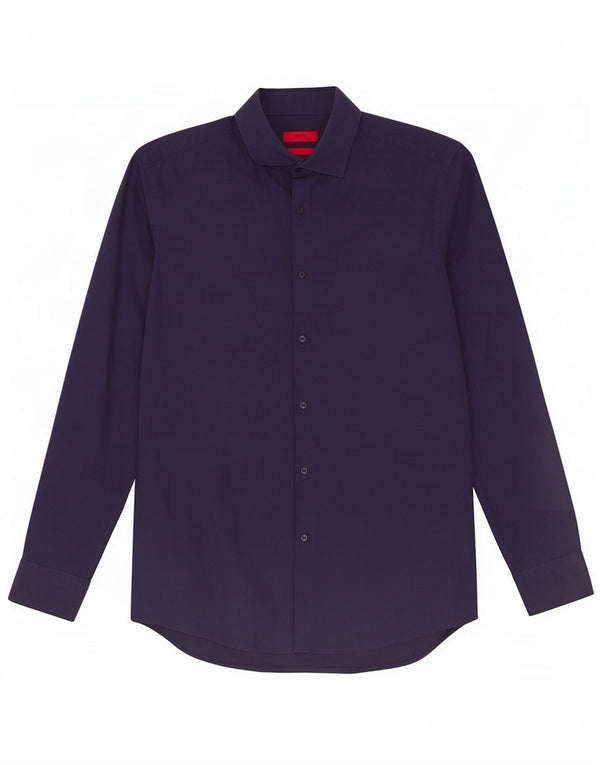 Hugo Boss Camisa Slim Fit para hombre Talla 42 16 1/2 Grande Algodón azul marino