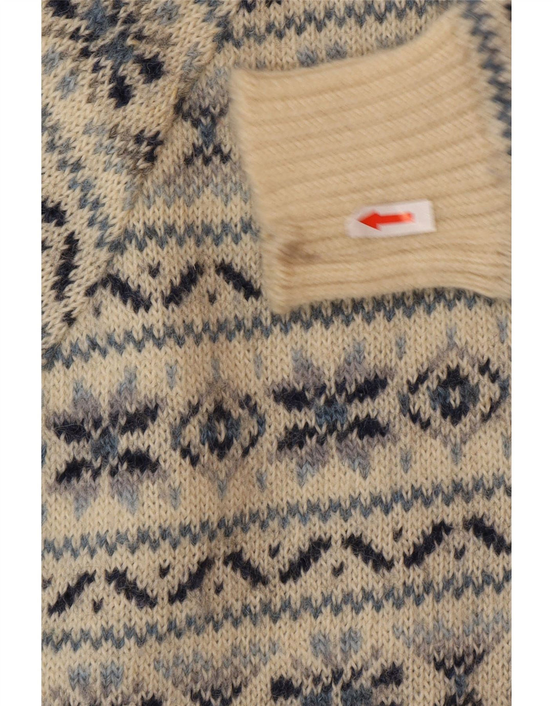 Silvy - Jersey de cuello redondo para hombre IT 48 Medium Beige Fair Isle