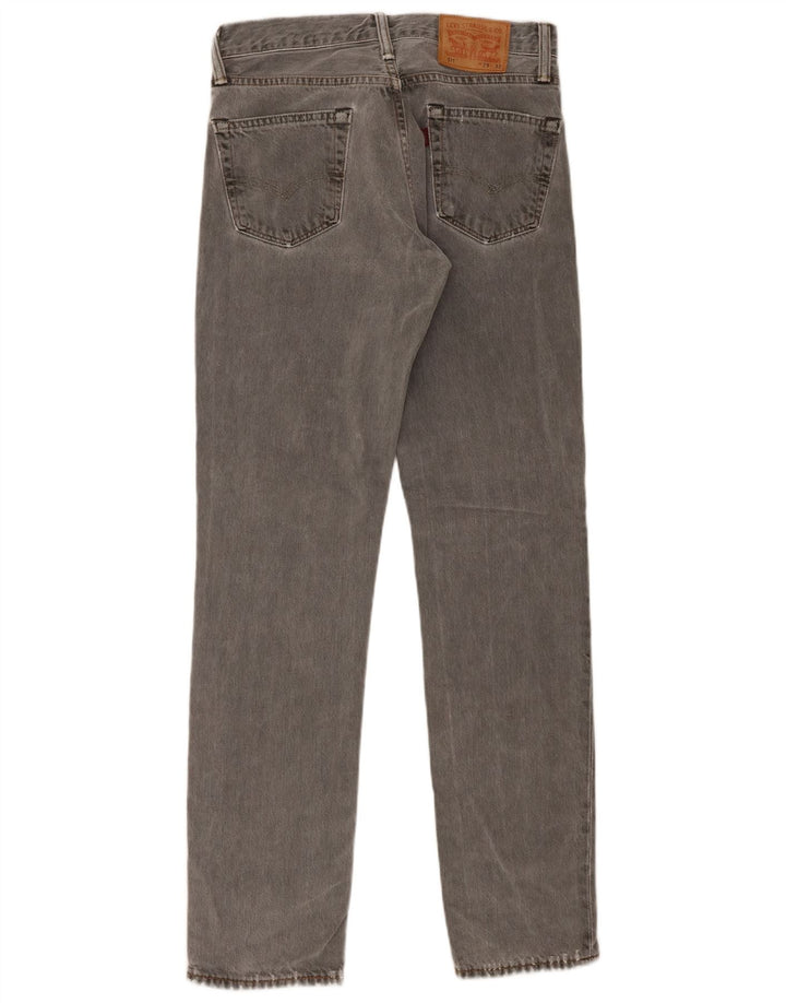 Levi's Hombre 511 Slim Jeans W29 L32 Algodón Gris