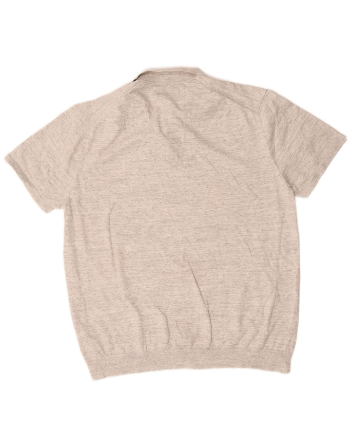 Marks & Spencer Polo para hombre XL Algodón moteado gris