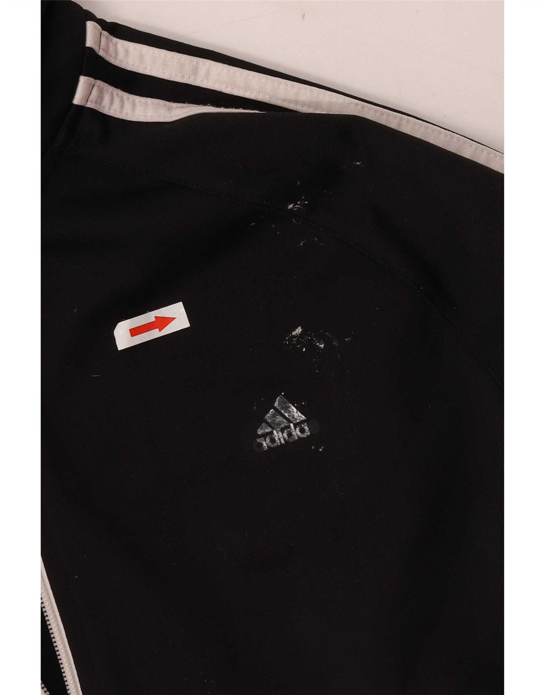 Adidas Mujer Chándal Top Chaqueta UK 12/14 Mediano Negro Poliéster