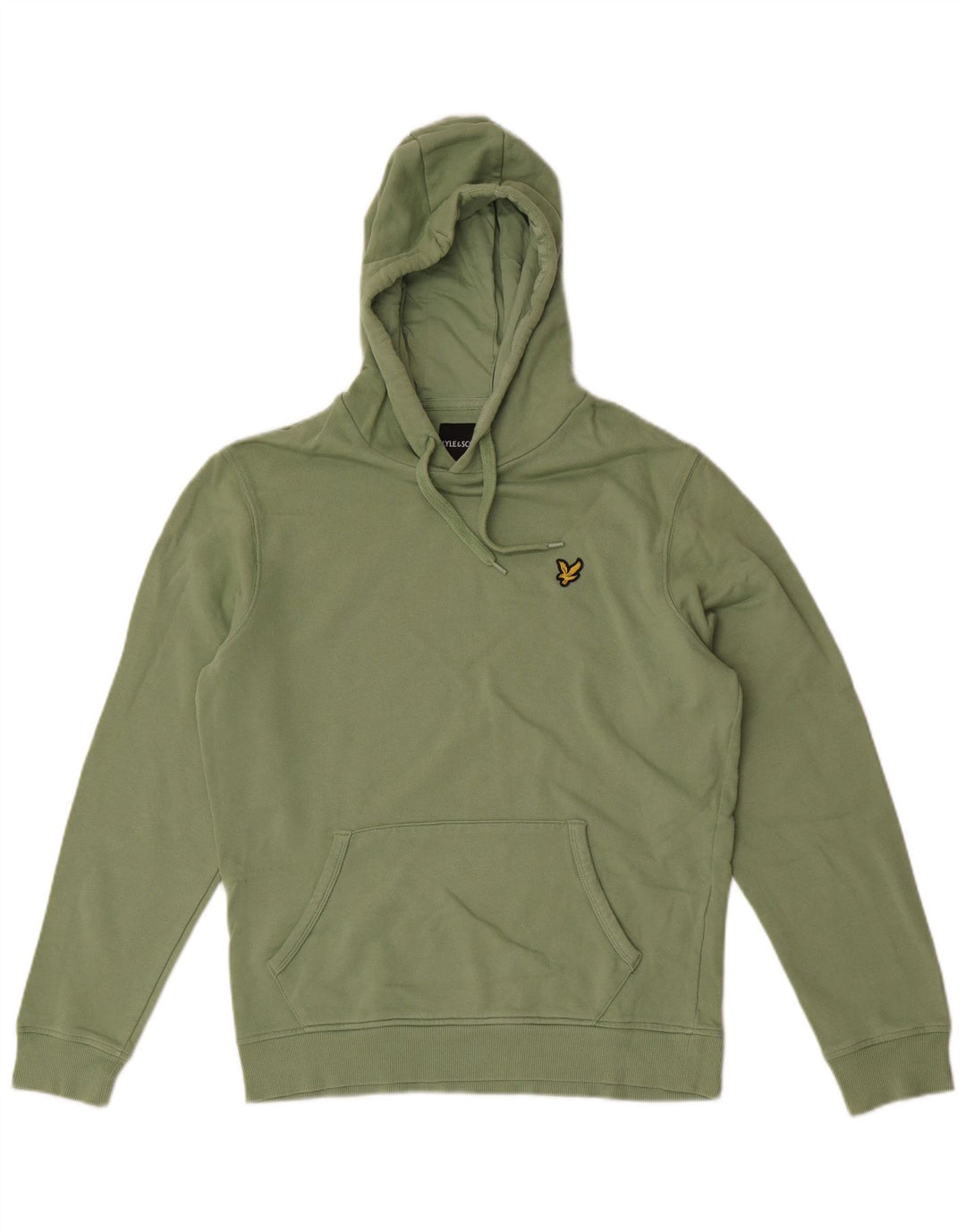 Lyle & Scott Hombre Sudadera con Capucha Jersey Algodón Verde Medio