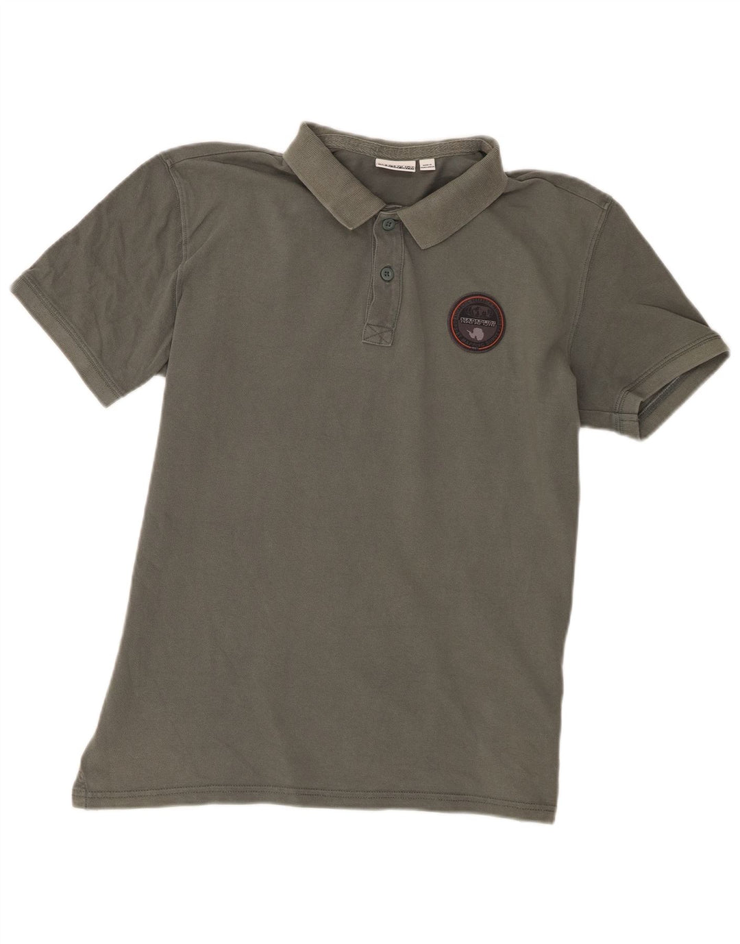 Napapijri Polo Hombre Grande Gris Algodón