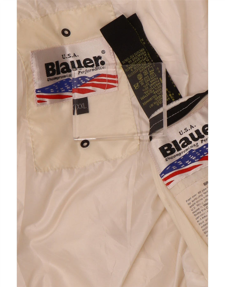 Blauer Chaqueta Acolchada Mujer UK 20 2XL Poliamida Blanca
