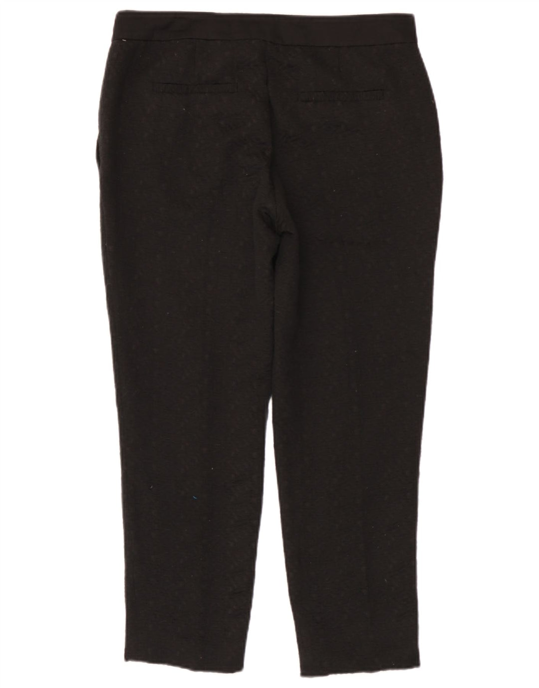 Zara Mujer Pantalones Cortos Slim Medium W28 L25 Poliéster Moteado Negro