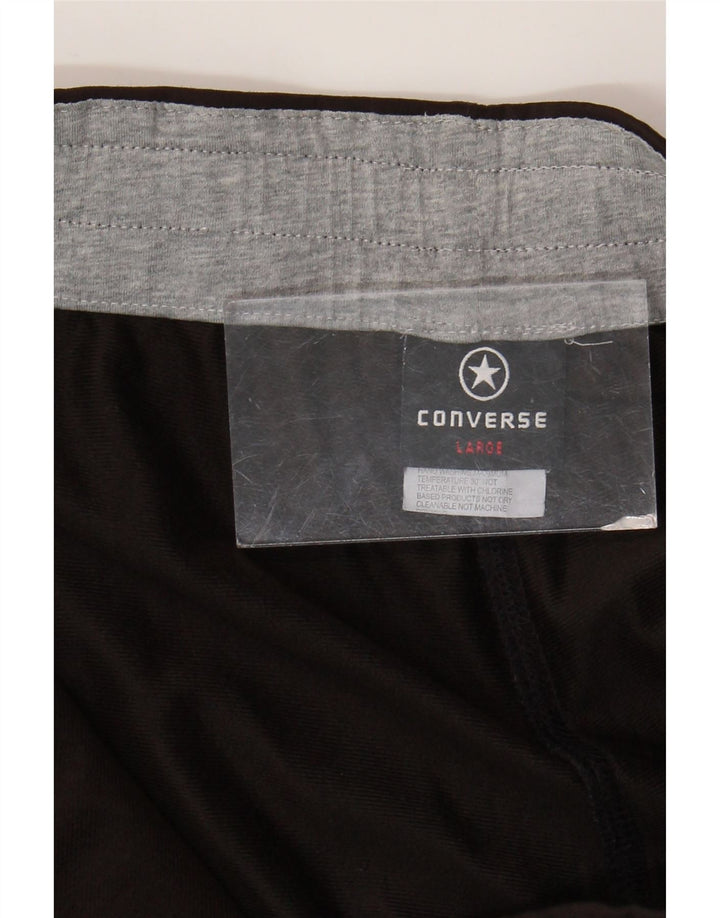 Converse - Pantalones cortos deportivos para hombre, poliéster marrón grande