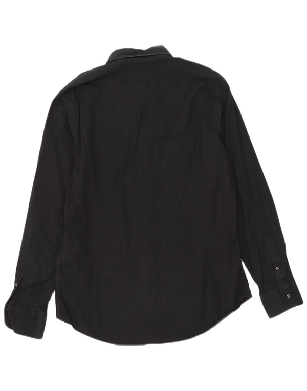 Massimo Dutti Camisa Slim Fit Hombre XL Negro