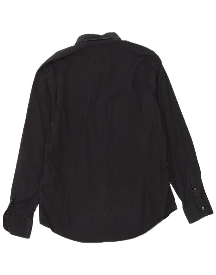 Massimo Dutti Camisa Slim Fit Hombre XL Negro