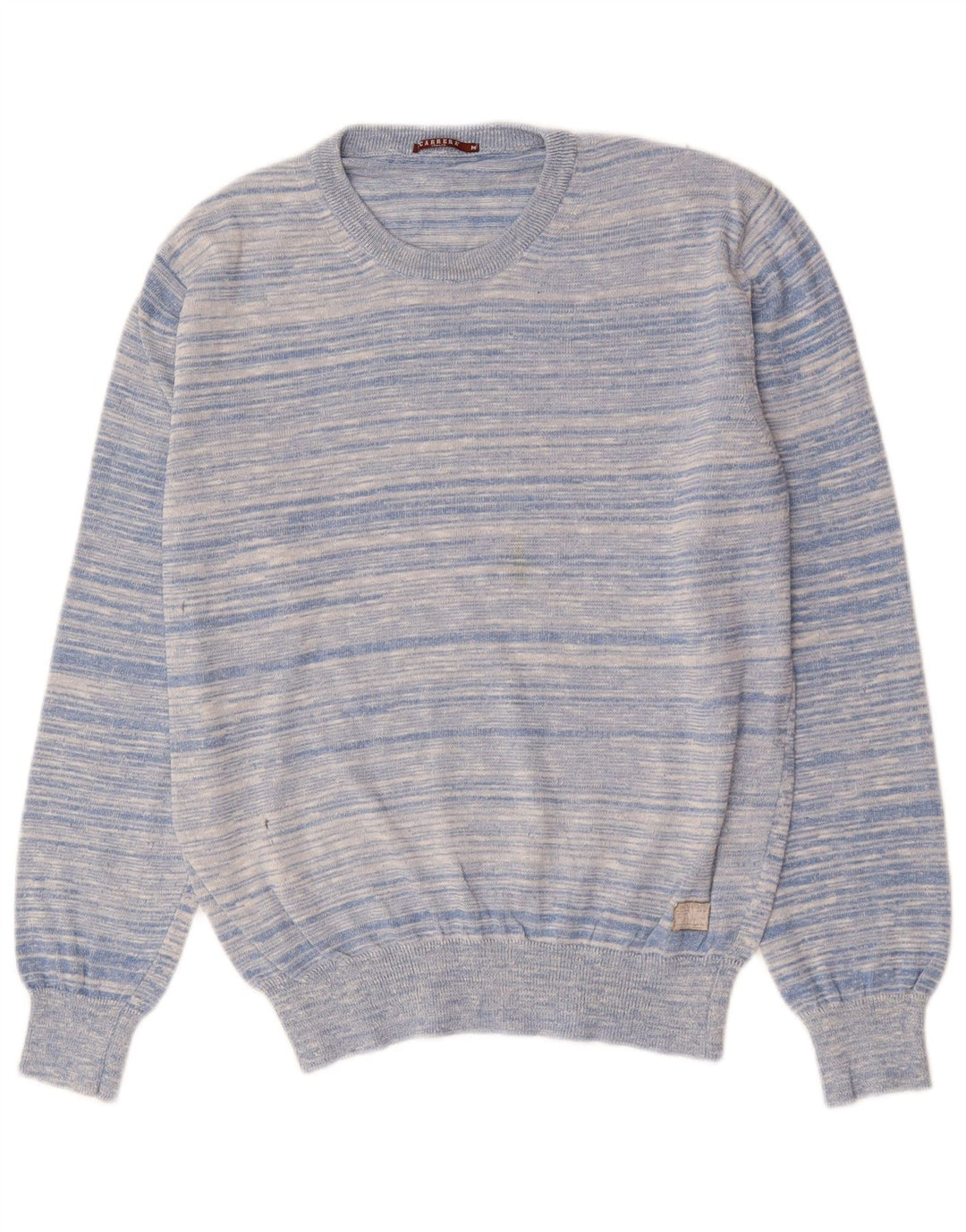 CARRERA Jersey de cuello redondo para hombre de algodón a rayas azul medio