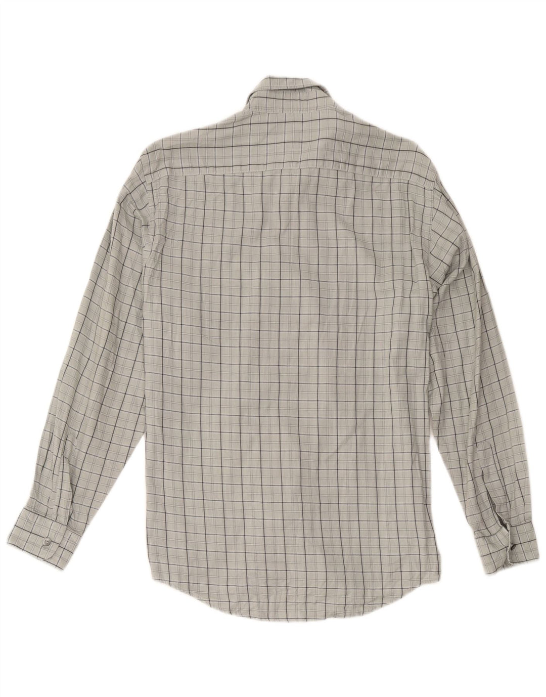 Camisa Trussardi Hombre Cuadros Gris Medio