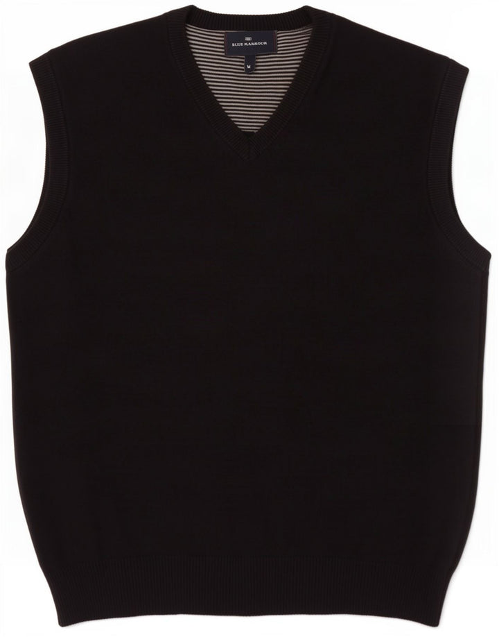 Marks & Spencer Camiseta sin mangas azul Harbor para hombre de algodón azul marino mediano