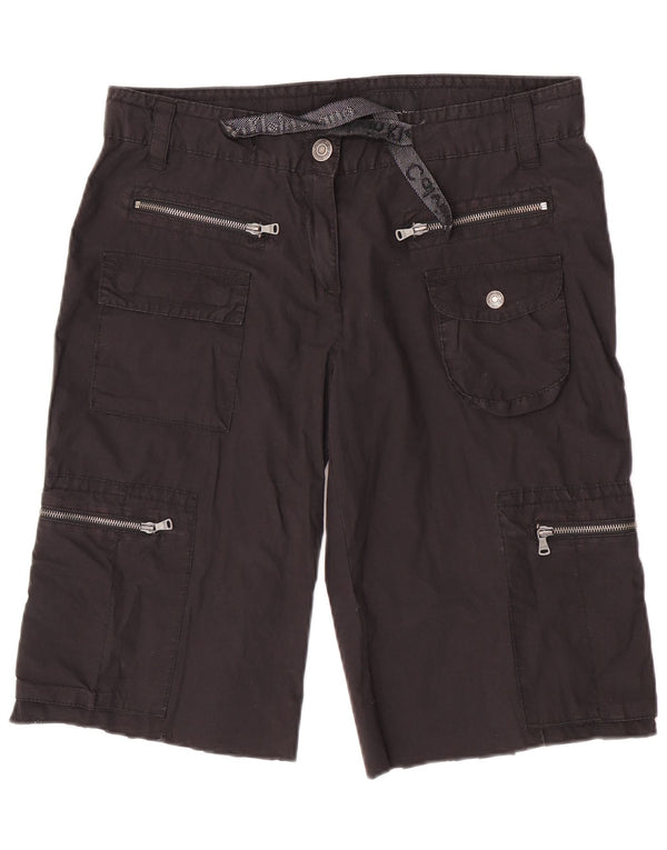 Shorts cargo para mujer Calvin Klein Jeans W32 Algodón negro mediano
