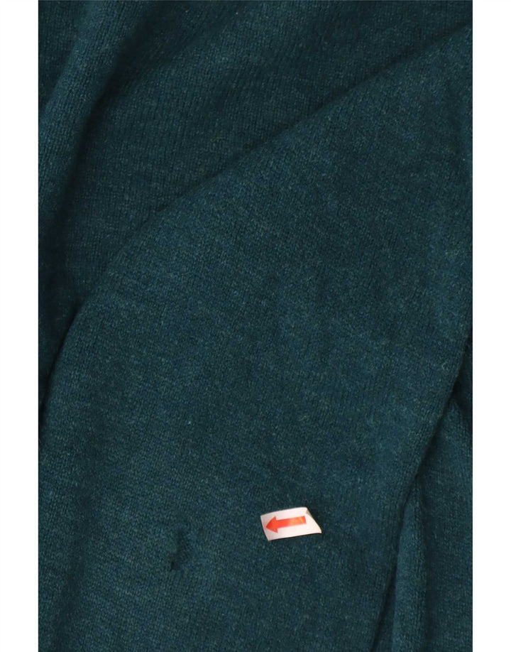 Marks & Spencer - Jersey de cuello redondo para hombre, talla XL, lana de cordero verde