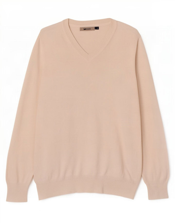 Gas Jersey con Cuello en V para Hombre Pequeño Blanco