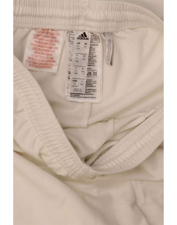 Adidas Chicos Climalite Sport Shorts 13-14 Años Blanco Poliéster