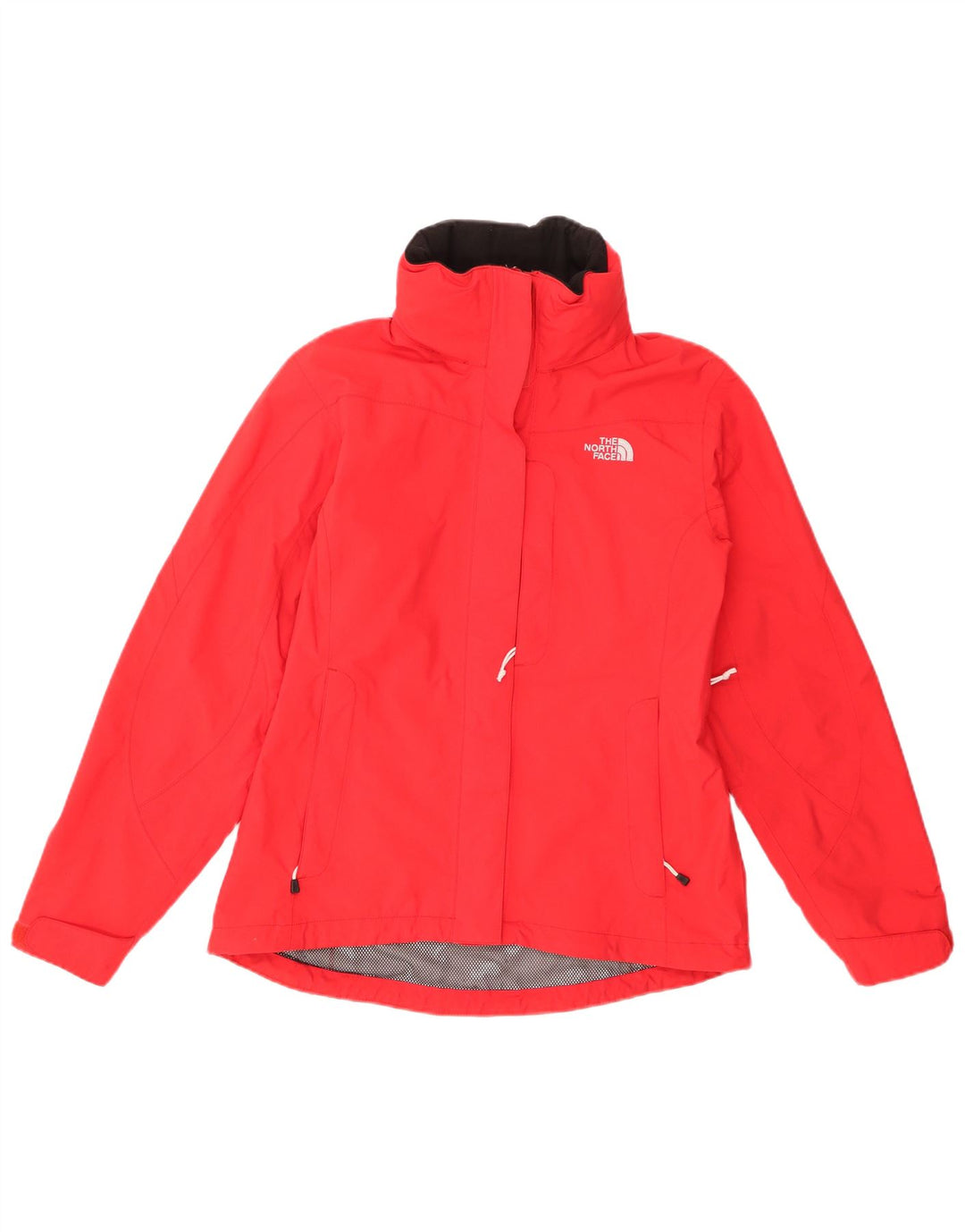 THE NORTH FACE Chaqueta impermeable con capucha extragrande Hyvent para mujer UK 36 Small Red
