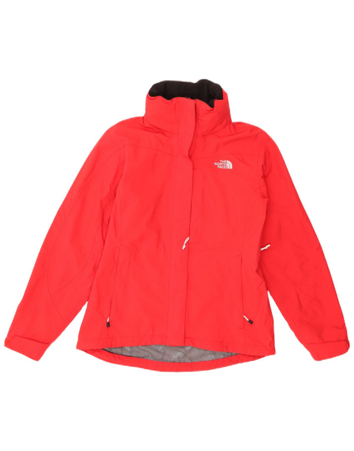 THE NORTH FACE Chaqueta impermeable con capucha extragrande Hyvent para mujer UK 36 Small Red