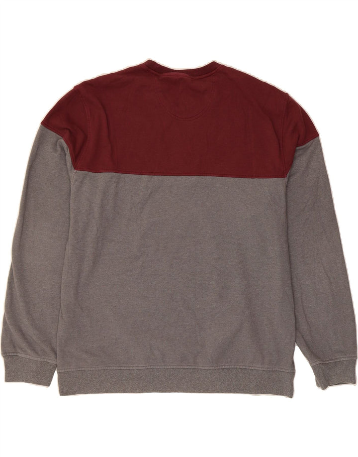 IZOD Sudadera elástica para hombre Jersey 2XL Gris Colorblock Poliéster