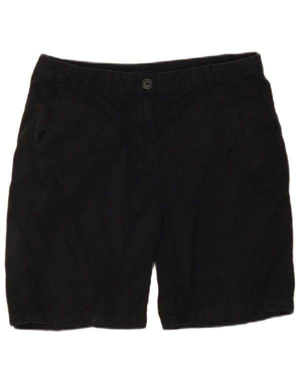 Marks & Spencer Pantalones cortos chinos para mujer UK 10 Small W30 Algodón negro