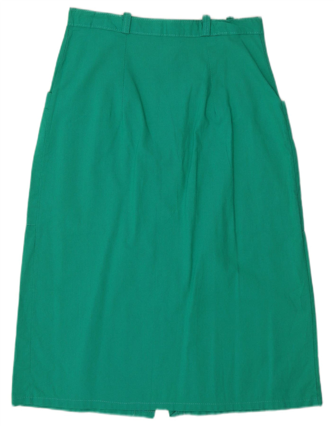 Falda Midi Vintage Mujer W28 Verde Medio