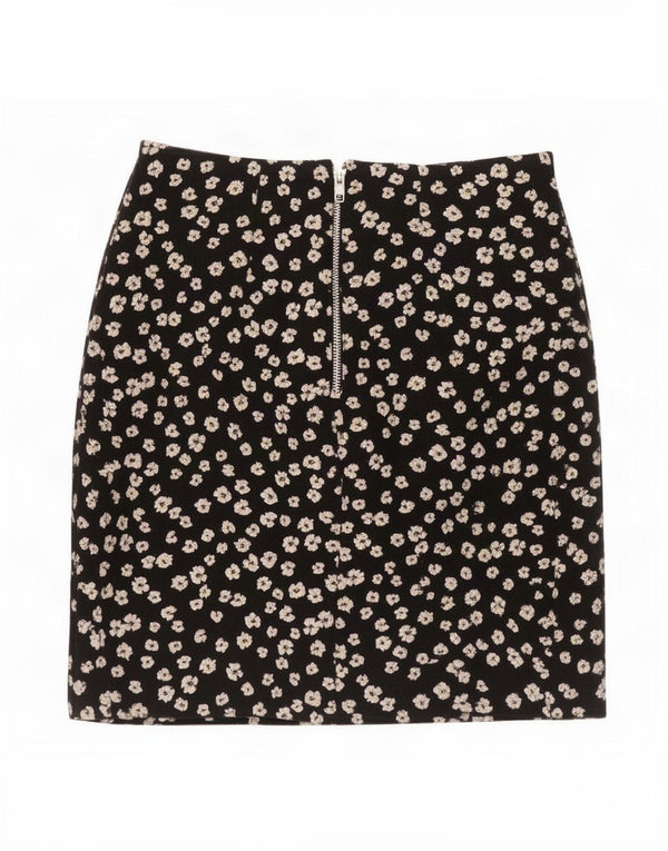 Dorothy Perkins Minifalda para mujer UK 8 Small W27 Poliéster floral negro