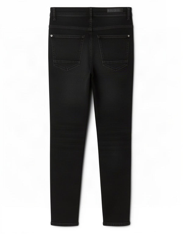 Zara Jeans ajustados recortados para hombre EU 40 Medium W31 L24 Negro