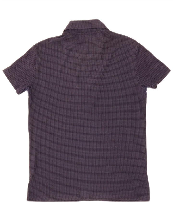 Armani Junior Polo para niño con cremallera en el cuello 5-6 años Azul marino Poliamida