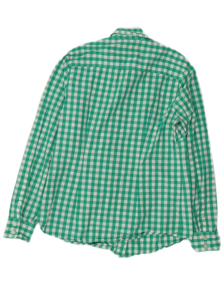 VINEYARD VINES Camisa para mujer US 6 Medio Verde Gingham Algodón