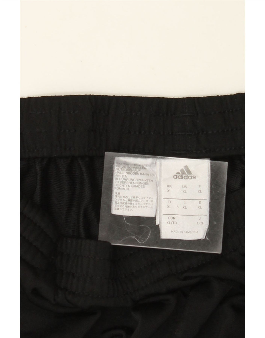 ADIDAS Pantalón Chándal Hombre Joggers XL Negro Poliéster