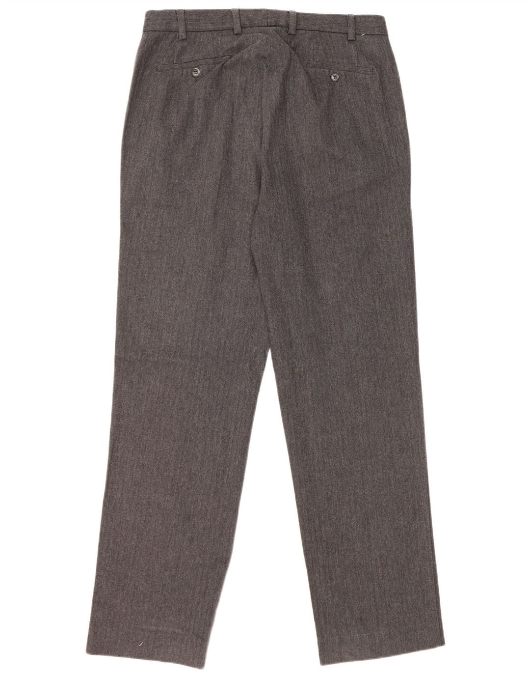 GANT Pantalón de traje recto para hombre IT 50 Large W34 L32 Grey Herringbone